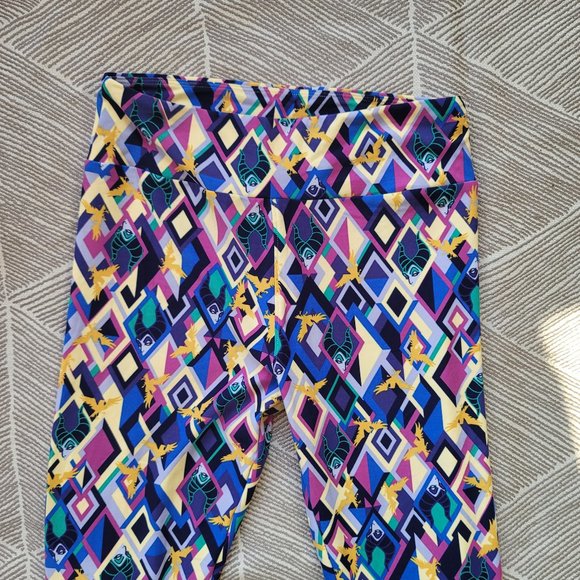 LuLaRoe Maleficent Disney Leggings ONE SIZE (2-10) - Picture 2 of 4